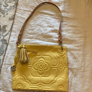 Brighton yellow leather bag